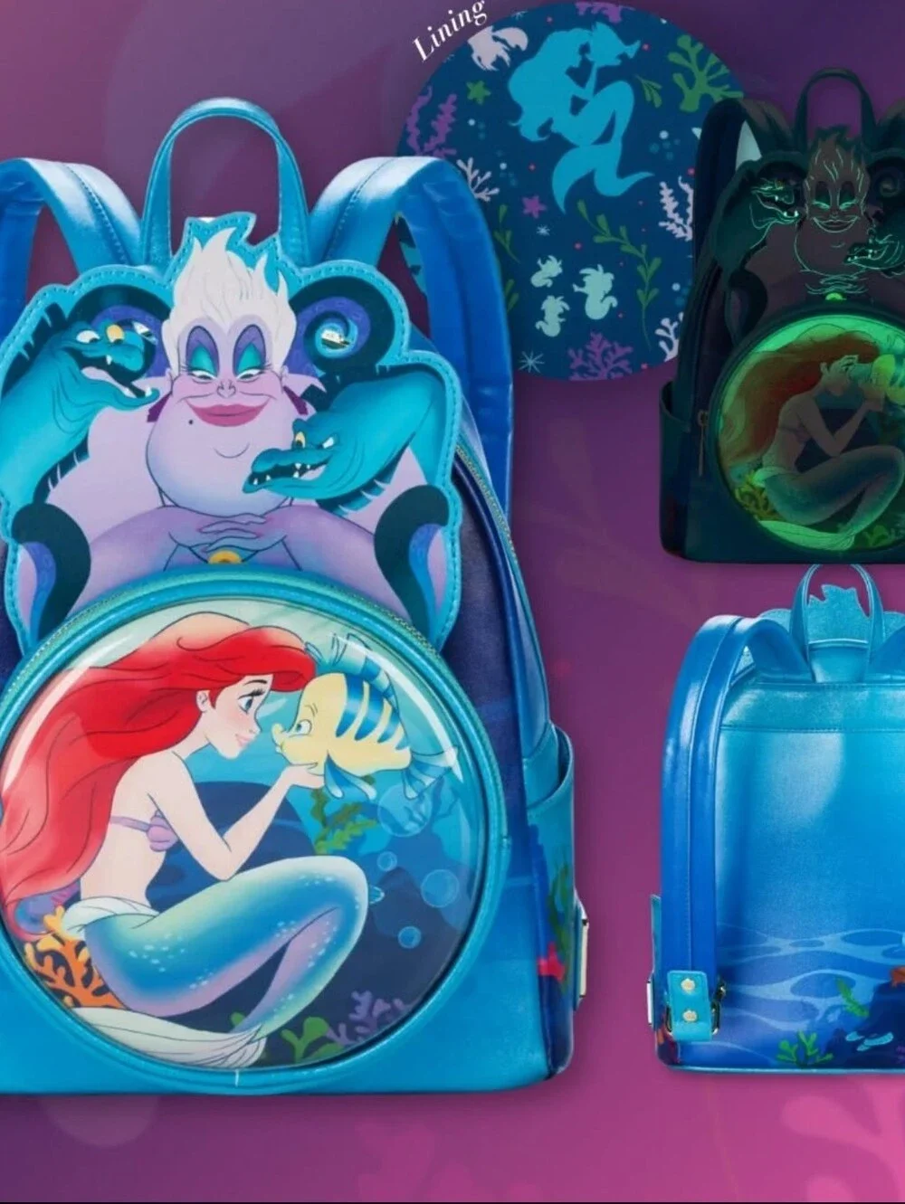 New Loungefly backpack celebrates The Little Mermaid 35th anniversary